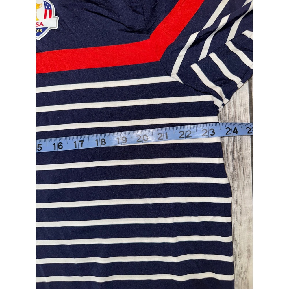 RLX Ralph Lauren Ryder Cup 2018 Mens XL Short‎ Sleeve Polo Shirt Blue - Picture 4 of 9